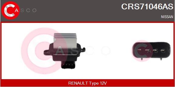 Casco CRS71046AS - Сопротивление, реле, вентилятор салона autosila-amz.com