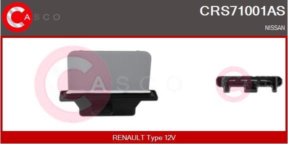 Casco CRS71001AS - Сопротивление, реле, вентилятор салона autosila-amz.com