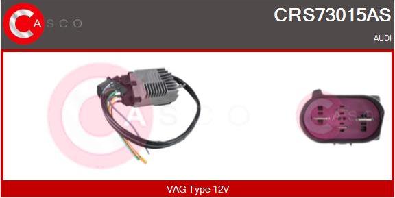 Casco CRS73015AS - Дополнительный резистор, электромотор - вентилятор радиатора autosila-amz.com