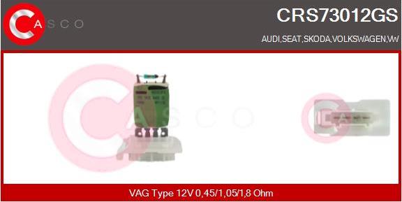 Casco CRS73012GS - Сопротивление, реле, вентилятор салона autosila-amz.com
