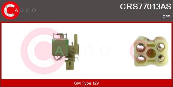 Casco CRS77013AS - Дополнительный резистор, электромотор - вентилятор радиатора autosila-amz.com