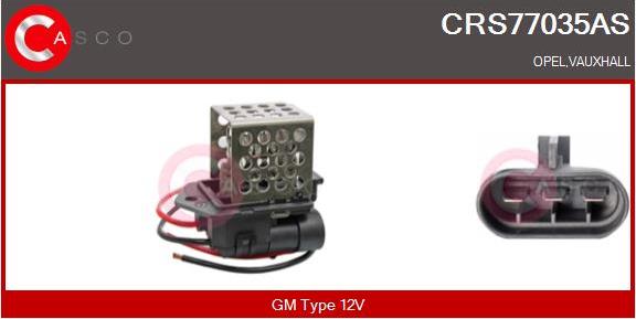 Casco CRS77035AS - Дополнительный резистор, электромотор - вентилятор радиатора autosila-amz.com