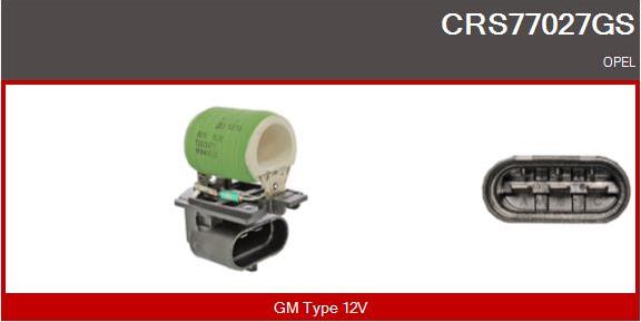 Casco CRS77027GS - Дополнительный резистор, электромотор - вентилятор радиатора autosila-amz.com
