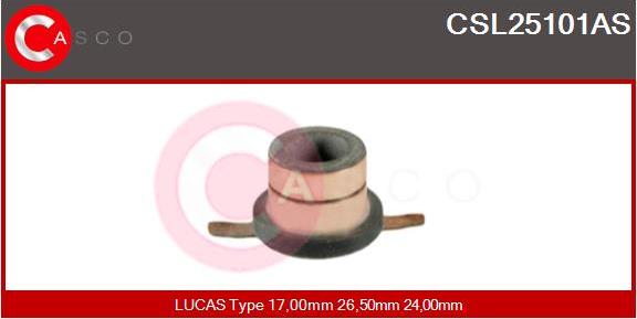 Casco CSL25101AS - Контактное кольцо, генератор autosila-amz.com