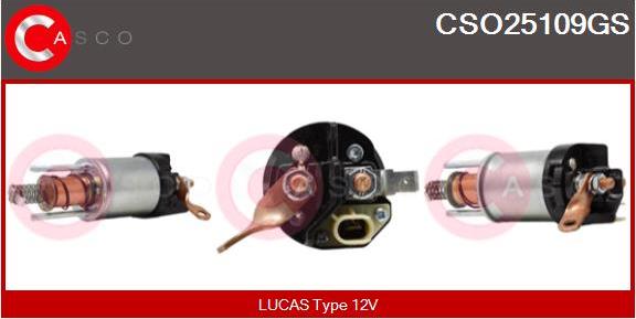 Casco CSO25109GS - Тяговое реле, соленоид, стартер autosila-amz.com