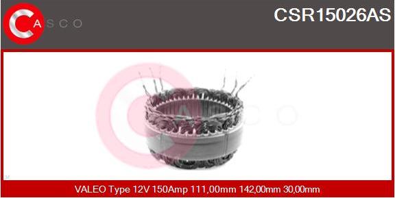 Casco CSR15026AS - Статор, генератор autosila-amz.com