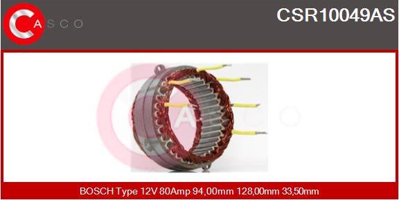 Casco CSR10049AS - Статор, генератор autosila-amz.com