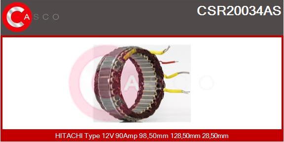 Casco CSR20034AS - Статор, генератор autosila-amz.com