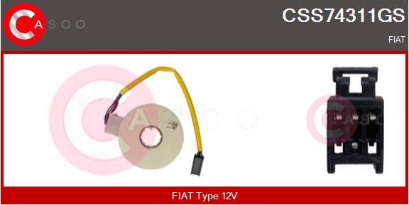 Casco CSS74311GS - Датчик угла поворота руля autosila-amz.com