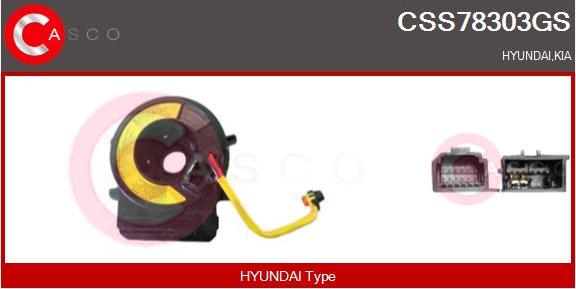 Casco CSS78303GS - Датчик угла поворота руля autosila-amz.com