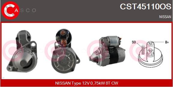 Casco CST45110OS - Стартер autosila-amz.com