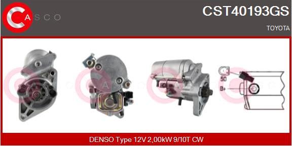 Casco CST40193GS - Стартер autosila-amz.com