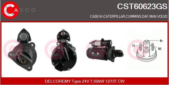 Casco CST60623GS - Стартер autosila-amz.com