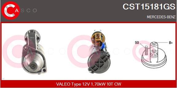 Casco CST15181GS - Стартер autosila-amz.com