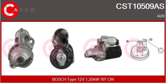 Casco CST10509AS - Стартер autosila-amz.com