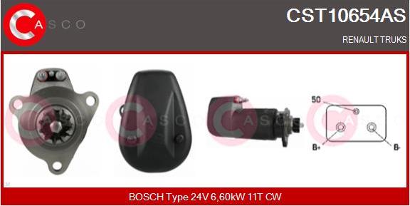 Casco CST10654AS - Стартер autosila-amz.com