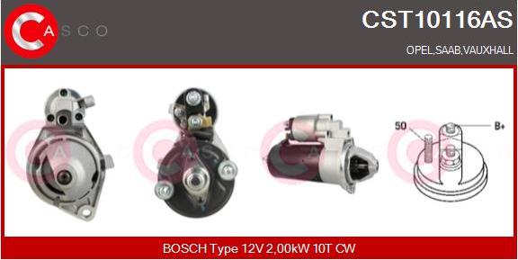 Casco CST10116AS - Стартер autosila-amz.com