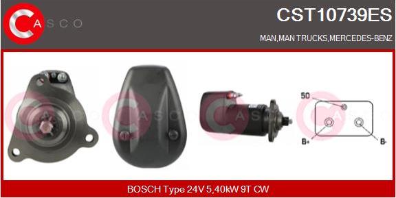 Casco CST10739ES - Стартер autosila-amz.com