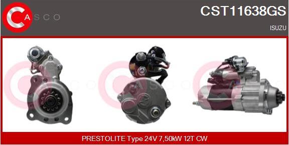 Casco CST11638GS - Стартер autosila-amz.com