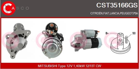 Casco CST35166GS - Стартер autosila-amz.com