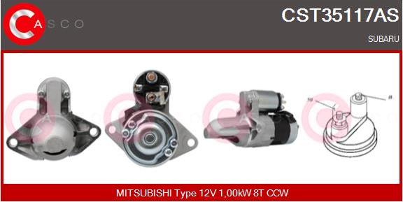 Casco CST35117AS - Стартер autosila-amz.com