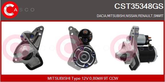 Casco CST35348GS - Стартер autosila-amz.com