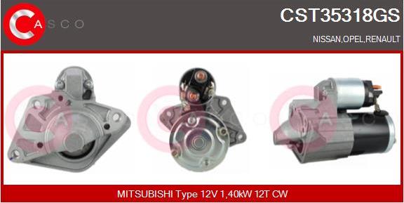 Casco CST35318GS - Стартер autosila-amz.com