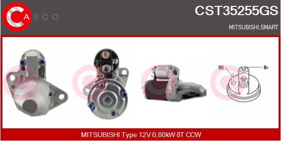 Casco CST35255GS - Стартер autosila-amz.com