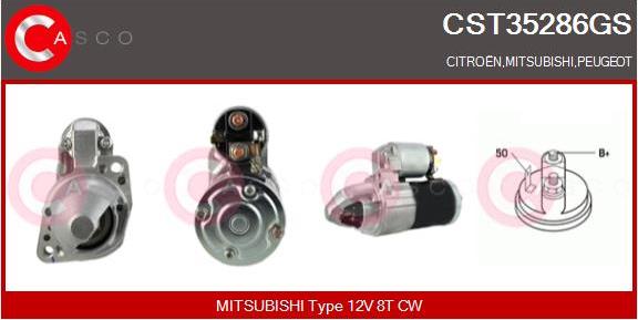 Casco CST35286GS - Стартер autosila-amz.com