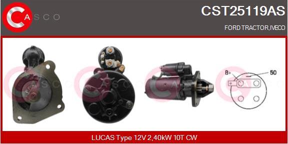 Casco CST25119AS - Стартер autosila-amz.com