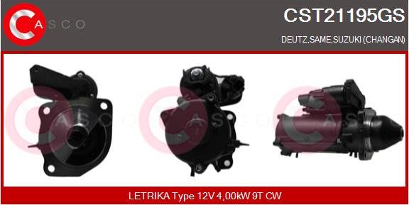 Casco CST21195GS - Стартер autosila-amz.com