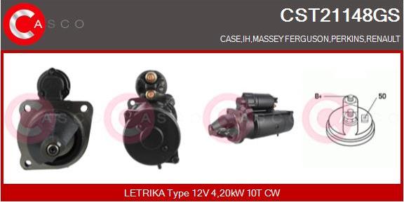 Casco CST21148GS - Стартер autosila-amz.com