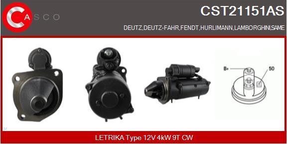 Casco CST21151AS - Стартер autosila-amz.com