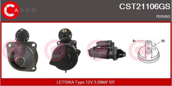 Casco CST21106GS - Стартер autosila-amz.com