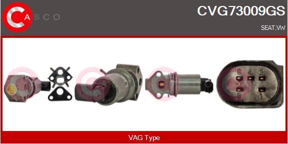 Casco CVG73009GS - Клапан возврата ОГ autosila-amz.com