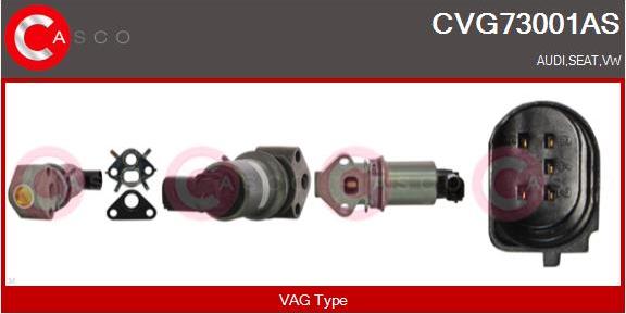 Casco CVG73001AS - Клапан возврата ОГ autosila-amz.com
