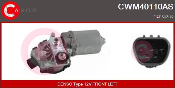 Casco CWM40110AS - Двигатель стеклоочистителя autosila-amz.com