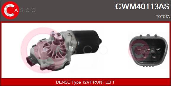 Casco CWM40113AS - Двигатель стеклоочистителя autosila-amz.com