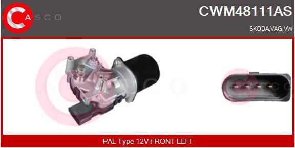 Casco CWM48111AS - Двигатель стеклоочистителя autosila-amz.com