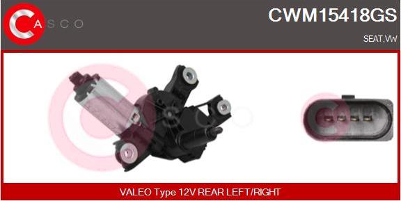 Casco CWM15418GS - Двигатель стеклоочистителя autosila-amz.com