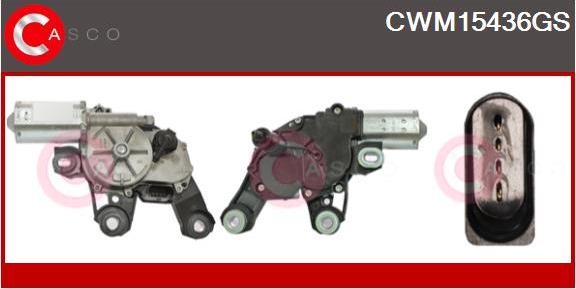 Casco CWM15436GS - Двигатель стеклоочистителя autosila-amz.com
