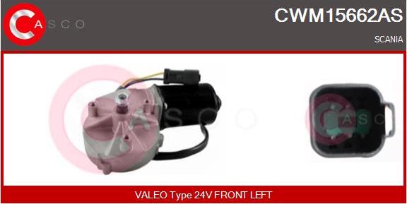 Casco CWM15662AS - Двигатель стеклоочистителя autosila-amz.com