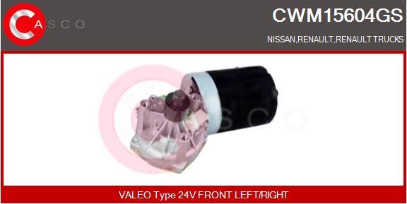 Casco CWM15604GS - Двигатель стеклоочистителя autosila-amz.com
