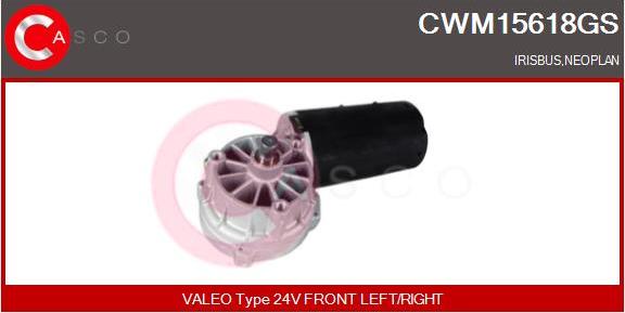 Casco CWM15618GS - Двигатель стеклоочистителя autosila-amz.com
