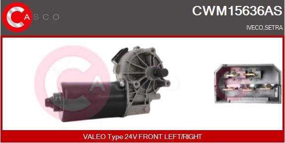 Casco CWM15636AS - Двигатель стеклоочистителя autosila-amz.com
