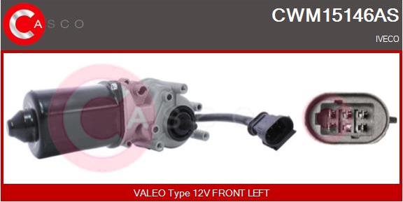 Casco CWM15146AS - Двигатель стеклоочистителя autosila-amz.com