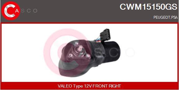 Casco CWM15150GS - Двигатель стеклоочистителя autosila-amz.com