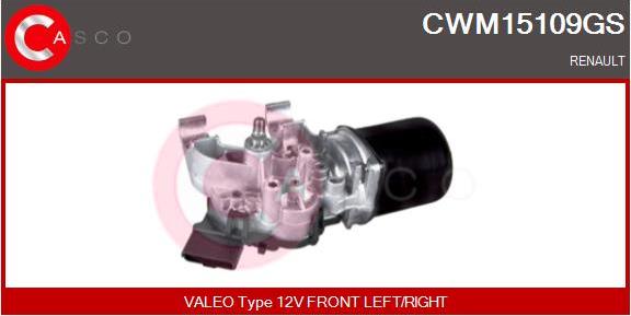 Casco CWM15109GS - Двигатель стеклоочистителя autosila-amz.com