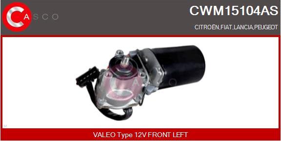 Casco CWM15104AS - Двигатель стеклоочистителя autosila-amz.com