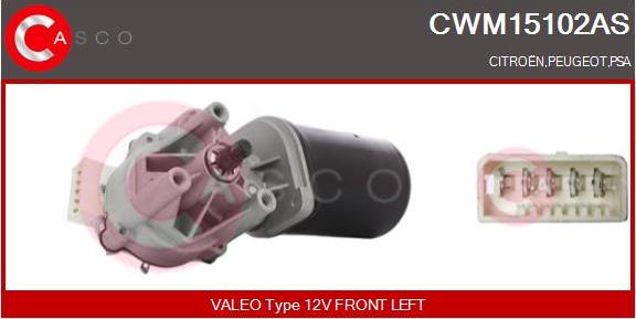 Casco CWM15102AS - Двигатель стеклоочистителя autosila-amz.com